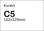 Storlek på kuvert C5 - 162×229 mm